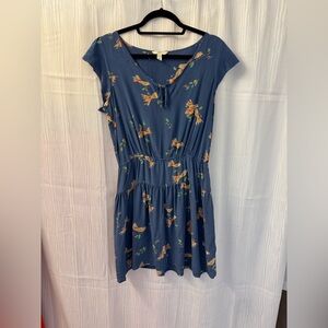 Lands' End Canvas Blue Floral Top